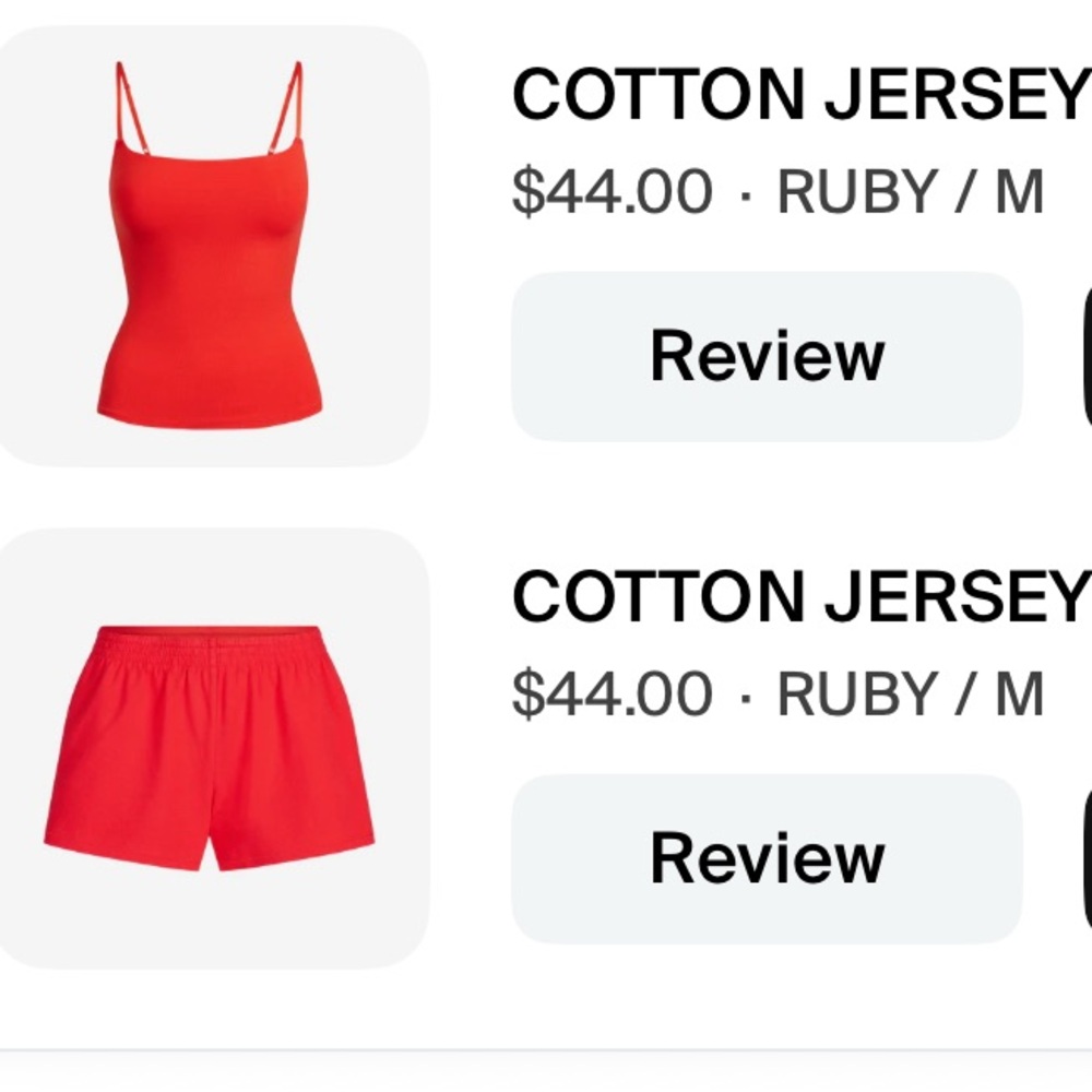 SKIMS Ruby Red Women's Shorts
